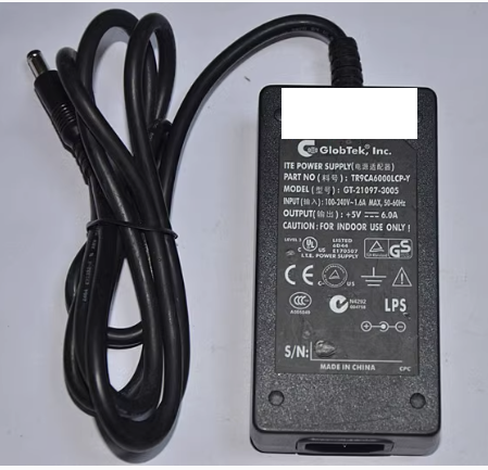 New GlobTek, Inc. TR9CA6000LCP-Y +5V 6.0A GT-21097-3005 ITE POWER SUPPLY